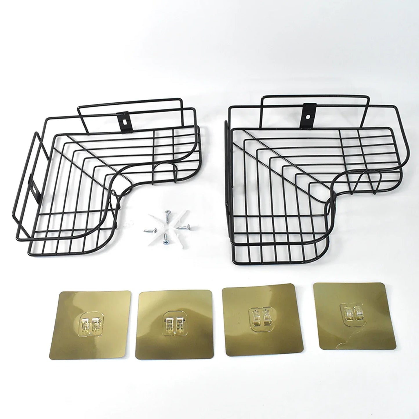 Metal Shower Shelf Shower Shelf Without Drilling (2 Pc) - Zidbik