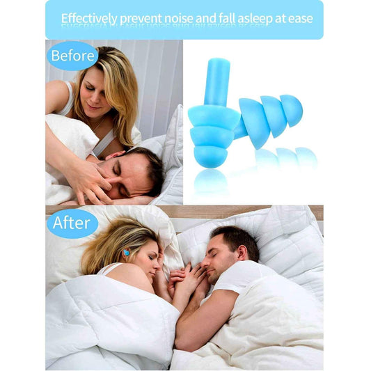6185 Safety Ultra Soft Foam Ear Plugs Reusable Ear Plugs For Sleeping Travel Loud Noises Work Learning Snoring (2 Pc Set) - Zidbik