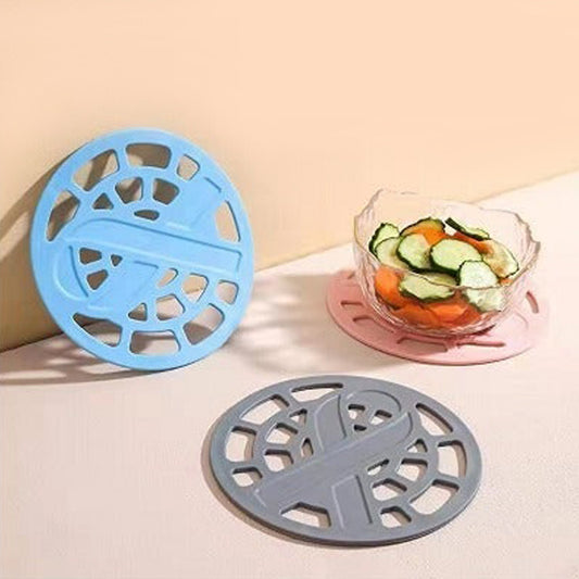 2600 1pc Silicone Fancy Coaster For Holding Bowls And Utensils Including All Kitchen Purposes. - Zidbik