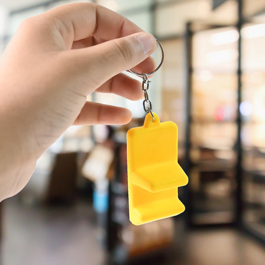 Plastic 2-in-1 Mobile Stand Keychain (1 Pc) - Zidbik