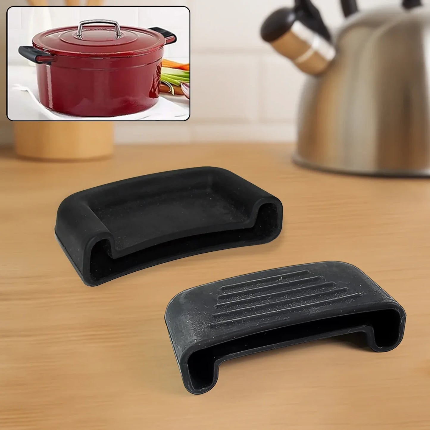 Premium Silicone Heat Resistant Pot Handle Cover For Cookware (1 Pc) - Zidbik