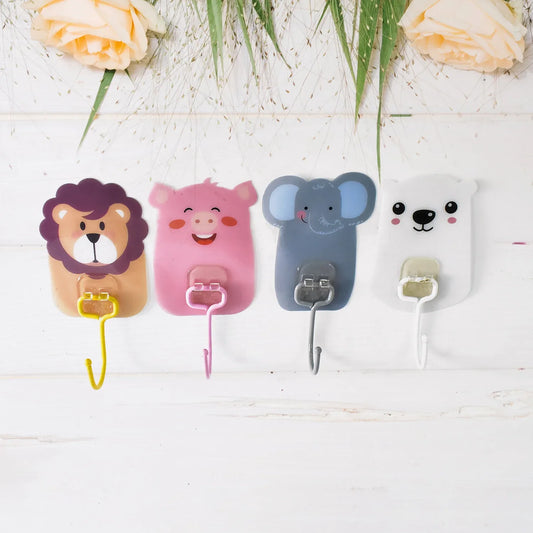 Wall Mounted Cartoon Hooks Self Adhesive Hooks (10 Pcs Set) - Zidbik