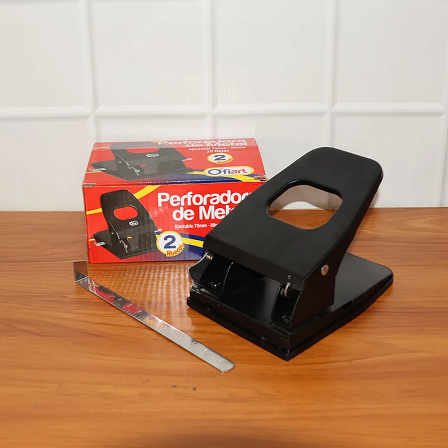 Heavy-duty Metal 2-hole Paper Punch Machine (2 Pc) - Zidbik