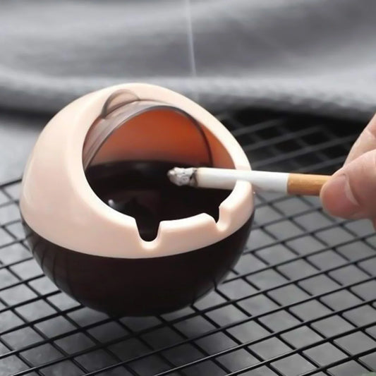 Ball Ashtray Pp Plastic Windproof With Lid Indoor Outdoor Patio Car Portable Ashtray - Zidbik