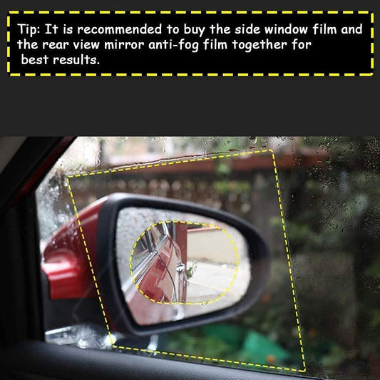 7552 Anti Fog Anti Scratch Interior Rearview Car Mirror Film Waterproof Hd Clear Protective Sticker Film For Safe Driving Car Mirrors Side Windows - Zidbik