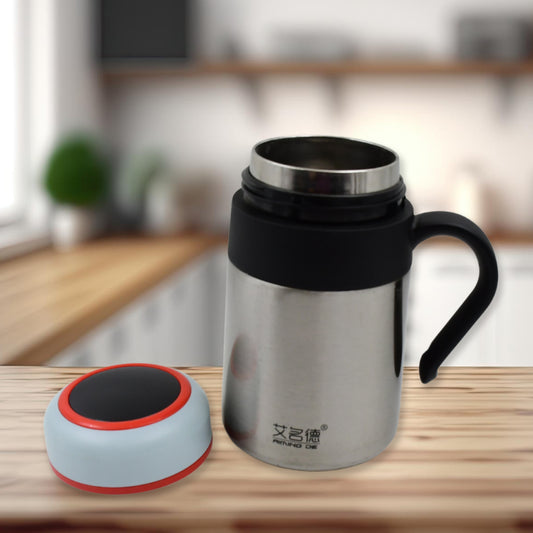 Stainless Steel Mug Bottle Vacuum Insulated Cup With Handle Small Cup (420 Ml) - Zidbik