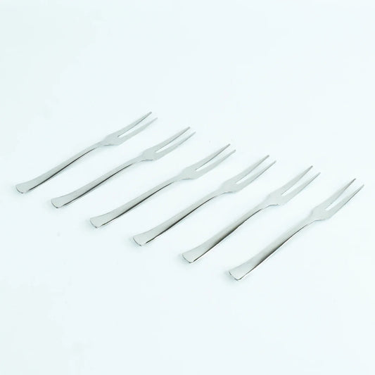 Apex 6 In 1 Stainless Steel Fruit Fork (1 Set) - Zidbik