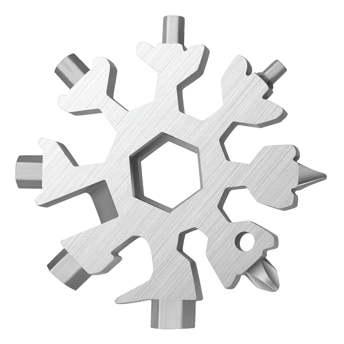 1787 Snowflake Multi-tool Stainless Steel Snowflake Bottle Opener - Zidbik