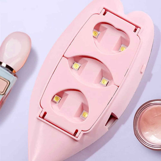 12914 Mini Nail Lamp 6w 6 Led Uv Nail Dryer With Usb Cable For Gel Nail Polish Nail Art Tools For Starters Home Diy Professionals Salon Manicure (1 Pc)