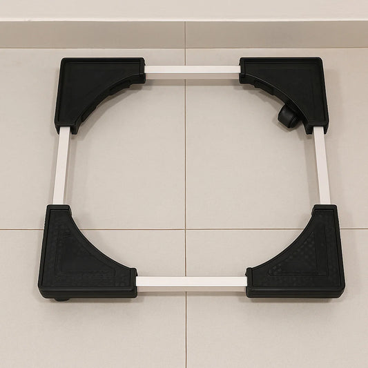 Adjustable Heavy-duty Fridge And Washing Machine Stand Base Trolley 50x50 Cm - Zidbik
