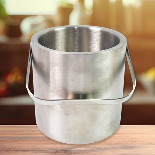Stainless Steel Ice Buckets With Lid (1.3 Liters Approx) - Zidbik