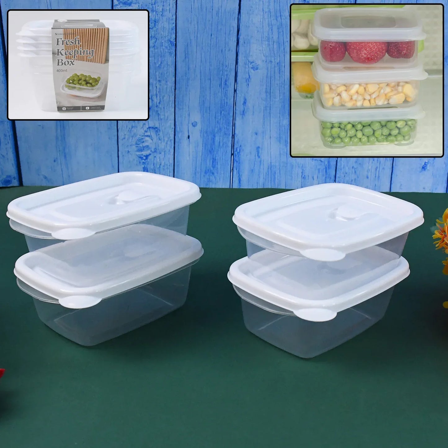 Food Storage Containers-microwave (4 Pc400ml) - Zidbik