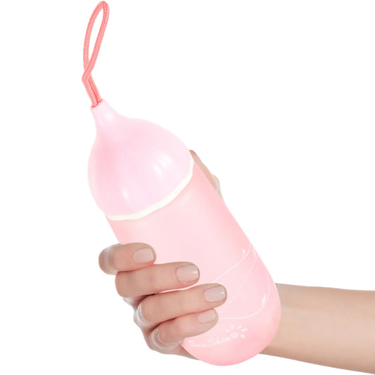12695 Unique Shape Premium Plastic Water Bottle With Dori Easy To Carry Leakproof Bpa-free Water Plastic Water Bottle For Children Home School (1 Pc 550 Ml) - Zidbik