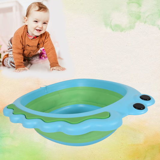17513 Frog Shape Wash Basin Space Saving Multi Function Foldable Baby Wash Basin Easy Clean Lightweight Thicken For Washing Face For Home (3331cm 1 Pc) - Zidbik
