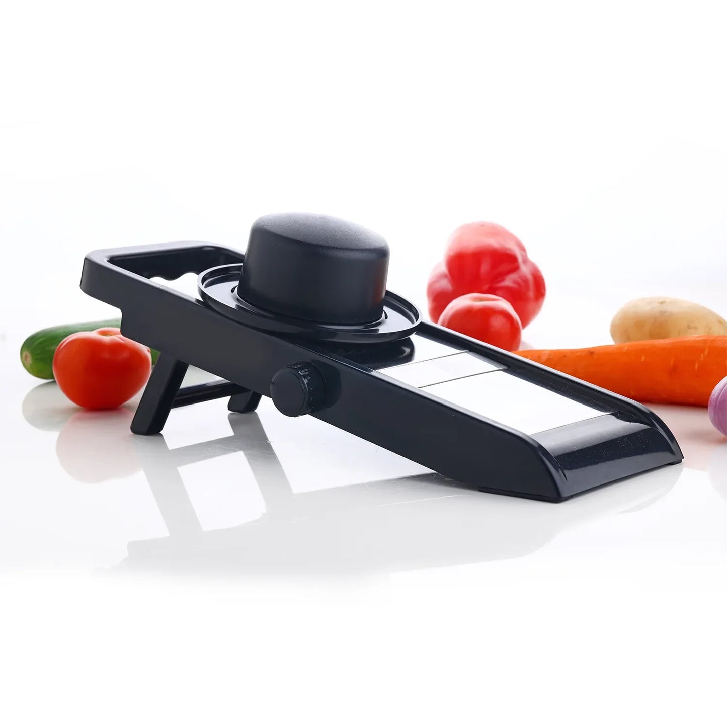 8121 Premium Multipurpose Potatoonion Slicer And Grater Potato Slicer For Chips Vegetable Slicer Machine Chips Cutter Potato Slicer For Chips Onion Slicer (Adjustable Slicer) - Zidbik