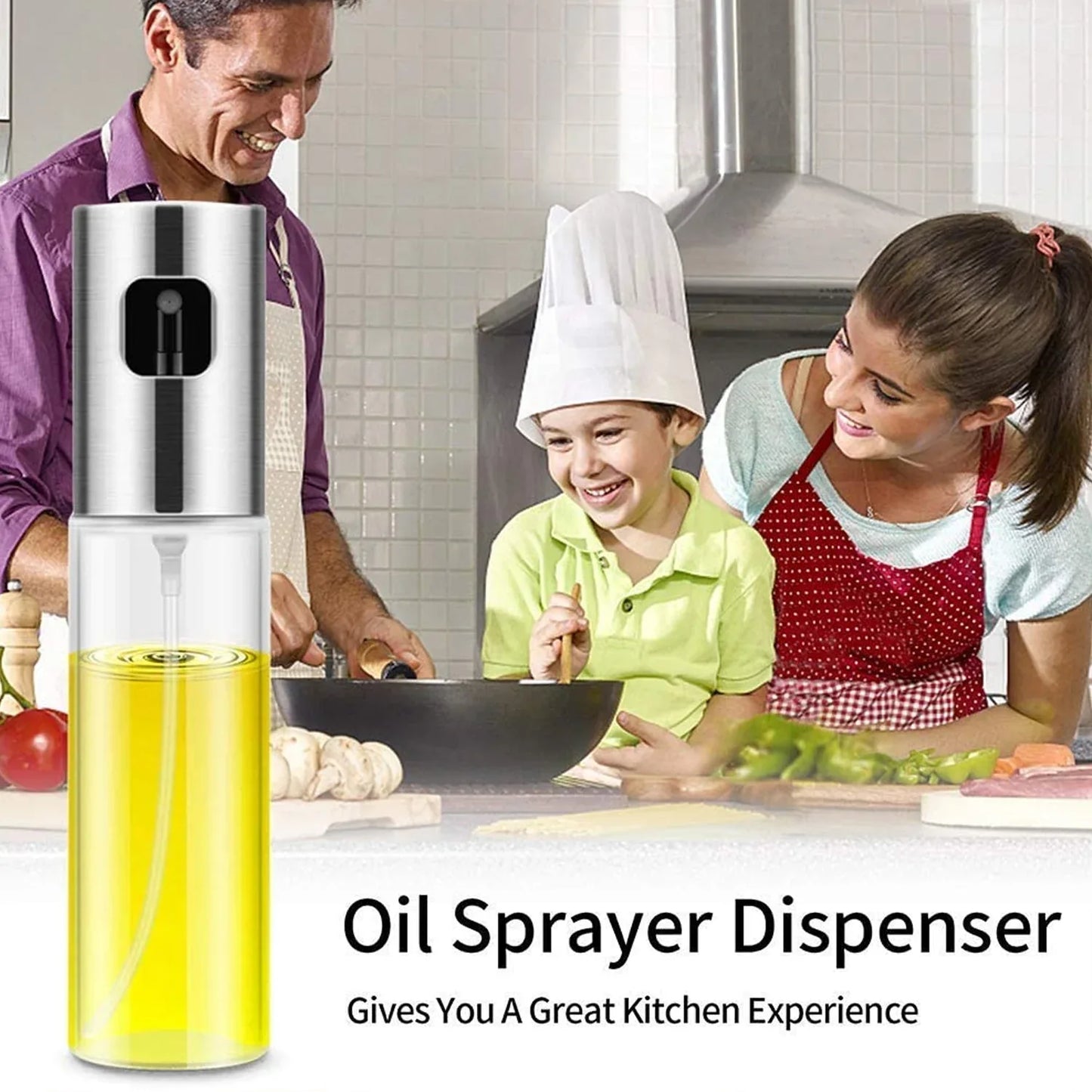 7126 Oil Sprayer Dispenser Oil Versatile Glass Spray Bottle For Cooking Multi Use Bottle - Zidbik