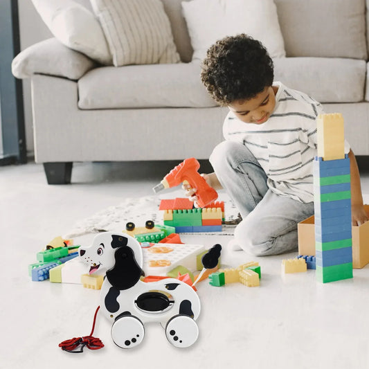 Dog Pull Along Toddler Toy With Attractive Design (1 Pc) - Zidbik