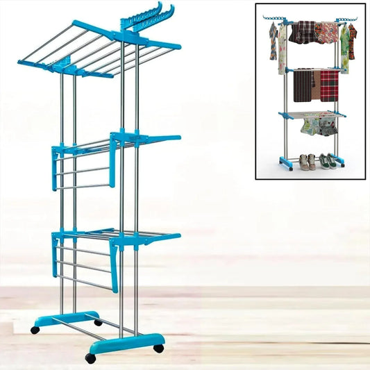 0733 Stainless Steel Cloth Drying Stand - Zidbik