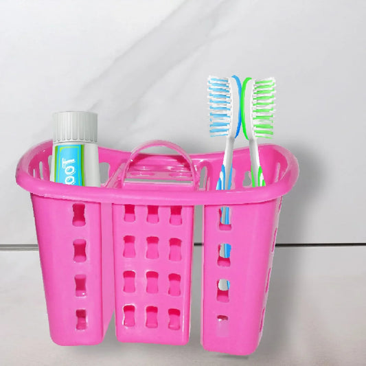2450 Toothbrush Toothpaste Bathroom Organizer Stand 4-in-1 Holder - Zidbik