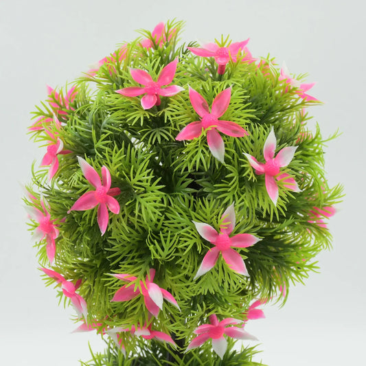Wild Artificial Flower Plants With Cute Pot Flower Plant For Home Office Decor Tabletop And Desk Decoration Artificial Flower For Balcony Indoor Decor Plants For Living Room (1 Pc) - Zidbik