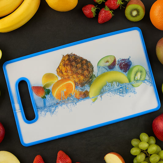 Large Rectangular Fruit Print Cutting Board (36x22cm 1 Pc) - Zidbik