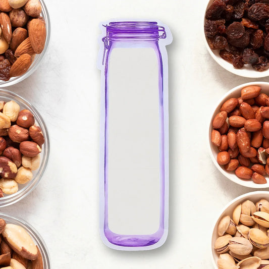 Food Storage Bag Bottles Shape Ziplock Bags Reusable (1 Pc 500 Ml) - Zidbik
