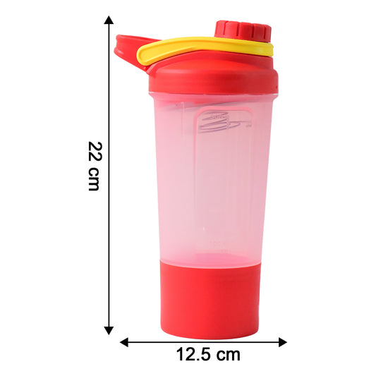 Supermom Premium Booster Gym Shaker Bottle With Mixing Ball (550ml 1 Pc) - Zidbik