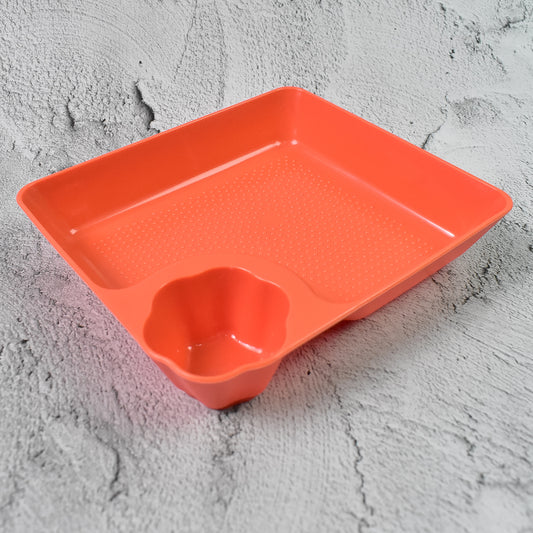 Plastic Plates With Dipping Saucer Round Dip Part (1 Pc 1816 Cm 1 Pc) - Zidbik