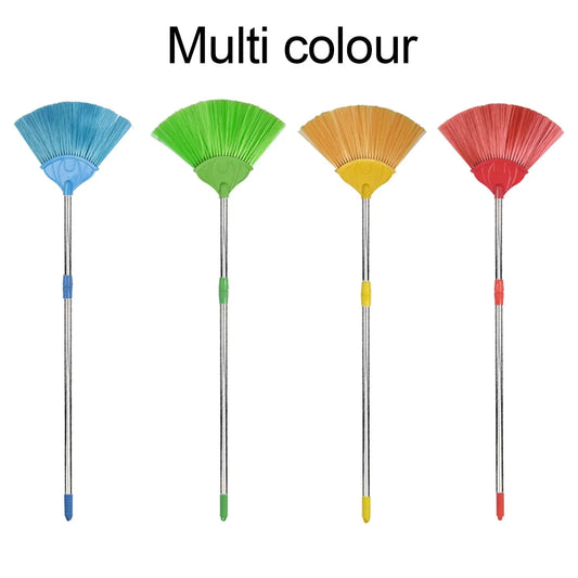 4699 Broom With Long Stainless Steel Rod And Extendable Cobweb Cleaner Stick - Zidbik