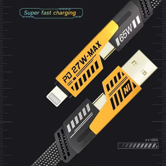 4 In 1 Fast Charging Cable (1 Pc Loose) - Zidbik