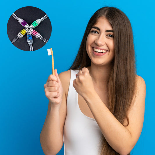 Premium Plastic Toothbrush (1 Pc Mix Color) - Zidbik