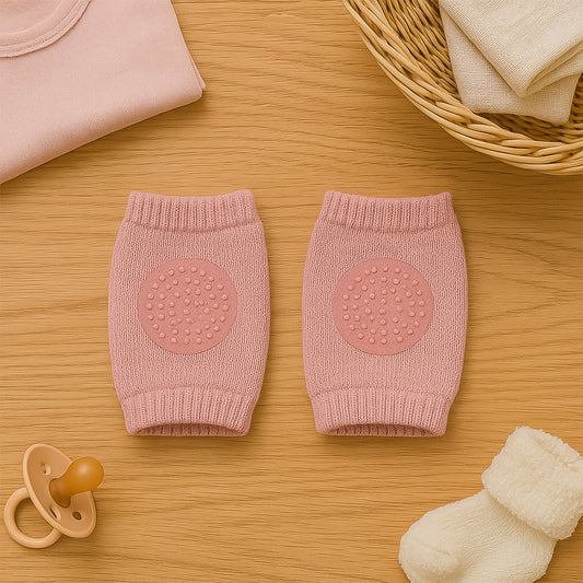 Pink Toddler Wool Knit Leg Warmer (Knee Guard) - Zidbik