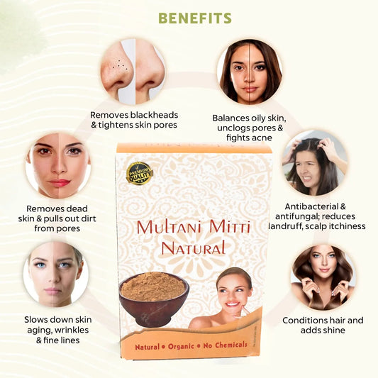 12791 100gram Herbal Tan Removing Multani Mitti Face Pack For Skin Care Age Group - Zidbik