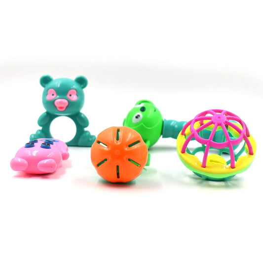 1938 At38 5pc Rattles Baby Toy And Game For Kids And Babies For Playing And Enjoying Purposes. - Zidbik