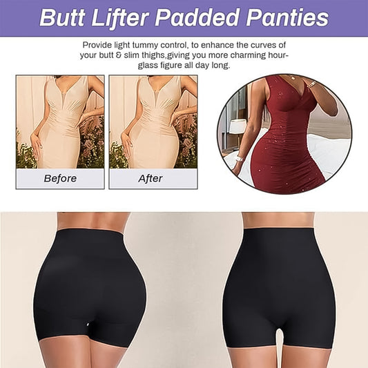 Womens Butt Lifter Padded Underwear Hip Pads Body Shaper Control Knickers Hip Pad (1 Pc Large) - Zidbik