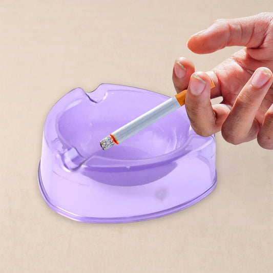 Oblivion Transparent Pueple Plastic Ashtray (1 Pc) - Zidbik