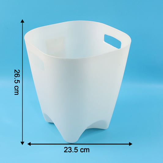 Modern Plastic Dustbin Waste Paper Basket - (4 Pc) - Zidbik