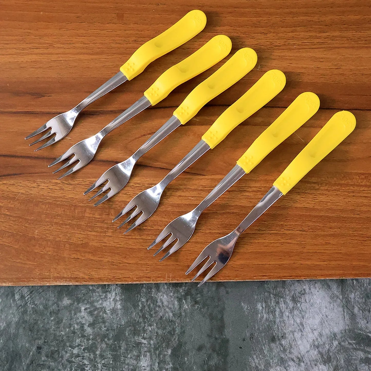 Supermom Premium Stainless Steel Big Fork (6 Pc Set) - Zidbik