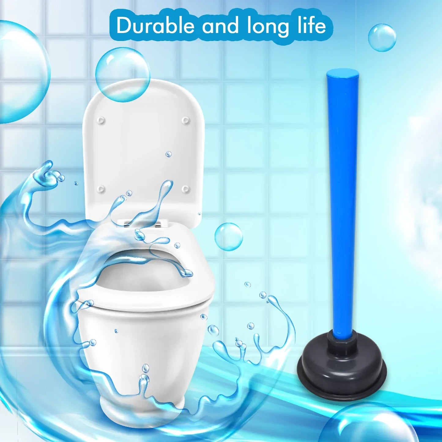 4025 Multifunctional Toilet Plunger Toilet Blockage Remover Suction Device - Zidbik