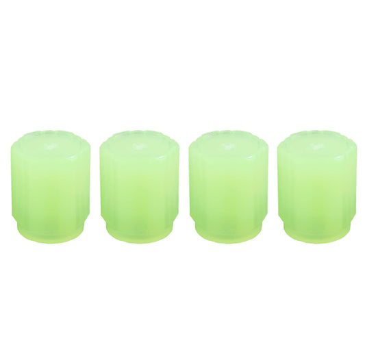 Tyre Valve Caps Luminous Glow Car Tire Valve Cap Covers Vaal Cap (4 Pcs Set) - Zidbik
