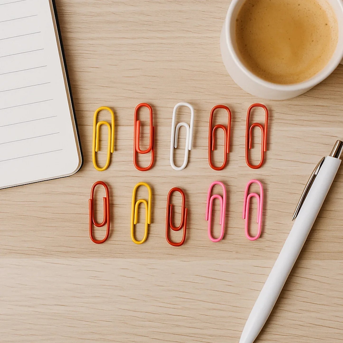 Vinyl-coated Paper Clips - (10 Pc Set) - Zidbik