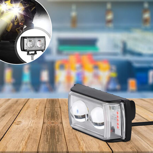 6 Mode Led Spotlight Universal Ultra Mini Double Lens Fog Light (1 Pc) - Zidbik