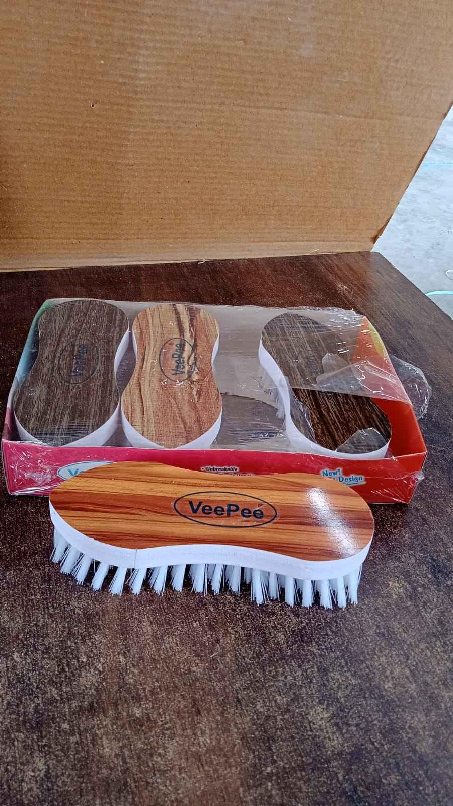 Veepee Ergonomic Curved Laundry Brush Set (4 Pc) - Zidbik