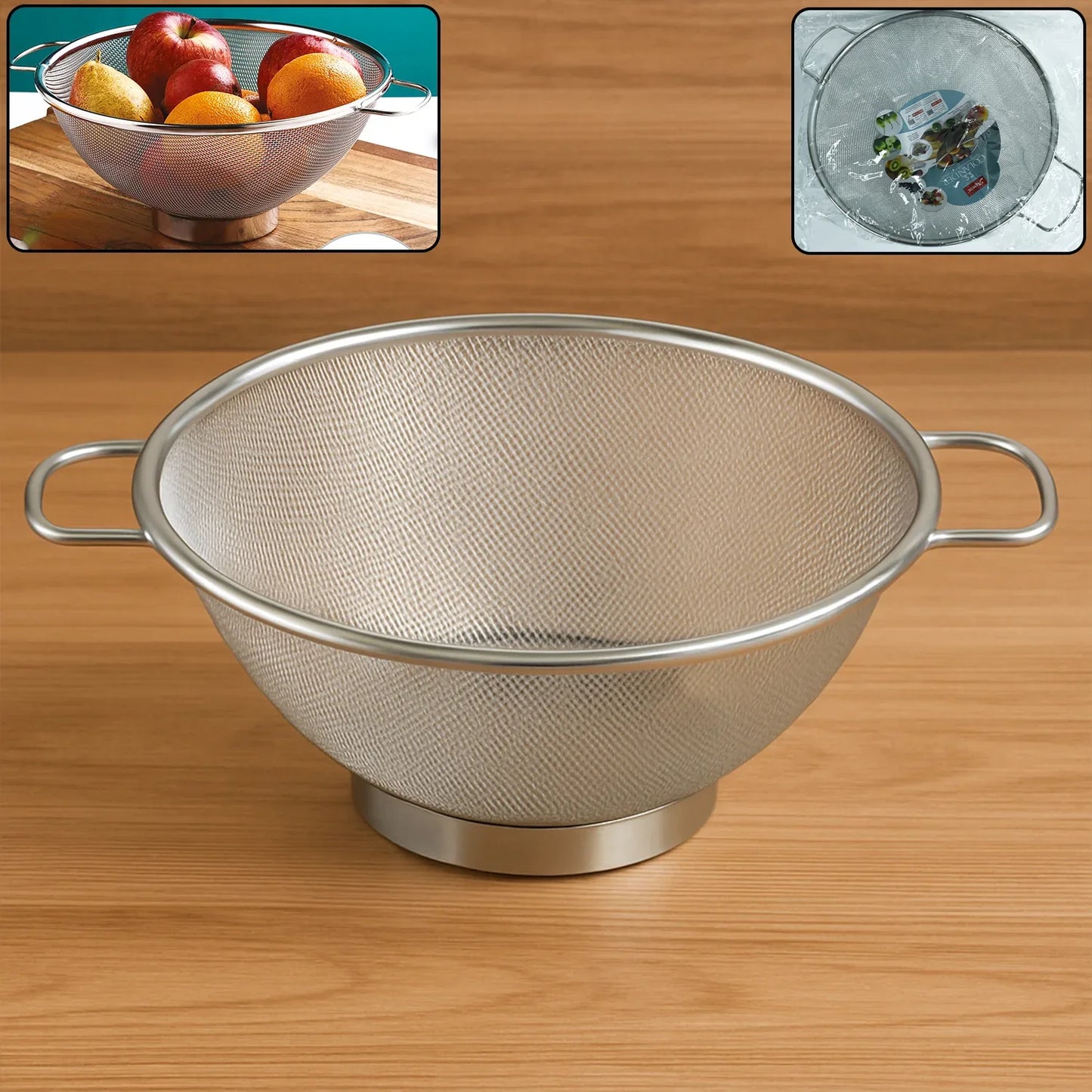 Apex Stainless Steel Mesh Colander - Zidbik