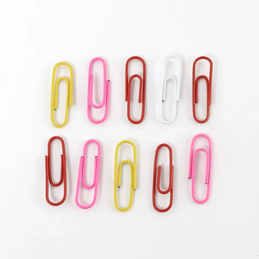 Vinyl-coated Paper Clips - (10 Pc Set) - Zidbik