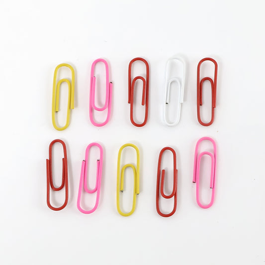 Vinyl-coated Paper Clips - (10 Pc Set)