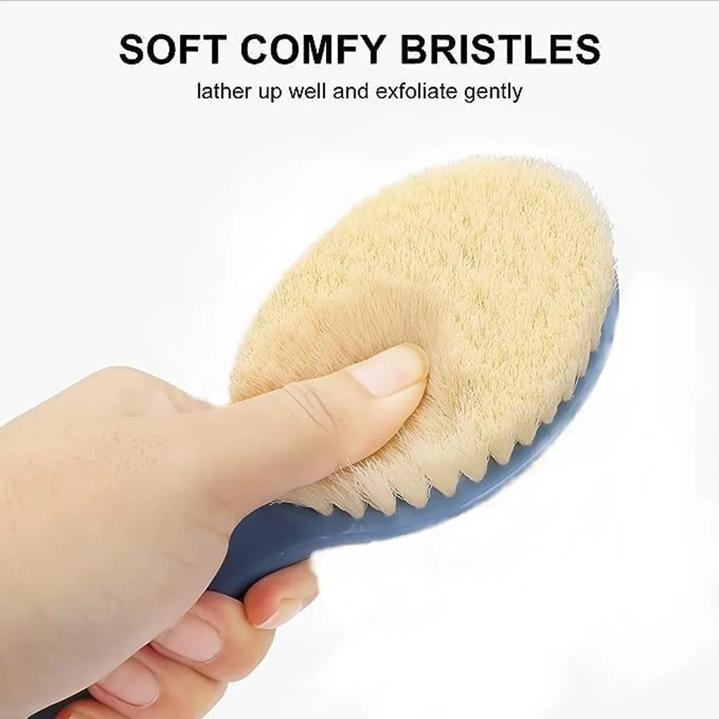 Back Scrubber For Shower Dry Body Brush Back Brush Long Handle (1 Pc B Grade) - Zidbik