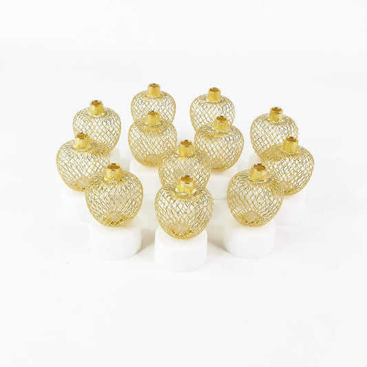 Decorative Apple Shape Led Tealight Candles (12 Pc) - Zidbik