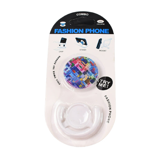 12731 Fashion Design Pop Up Mobile Phone Grip Holder Smart Phone Bracket Phone Stand Grip With Popclip Car Mount Flowers Pasley - Zidbik