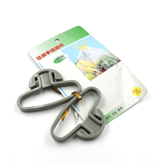 9331 Portable Shopping Bag Handle Holder Household Plastic Bag Hook Kitchen Supplies Carrier Holds Plastic Reusable Grocery Bags Holder Portable Bag Carrier Multifunctional (2pc) - Zidbik